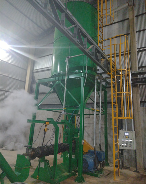 Máquina extrusora de Soja
