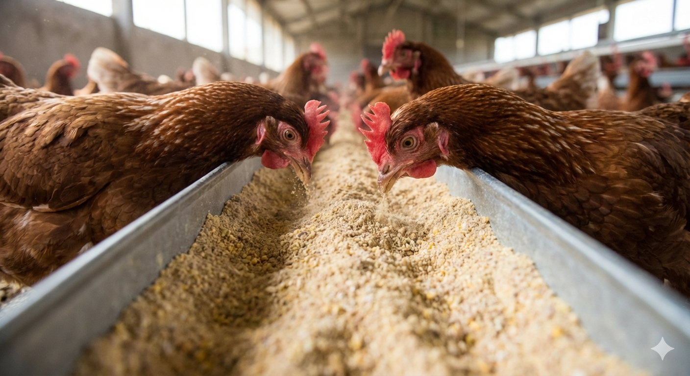 Ração farelada_aves