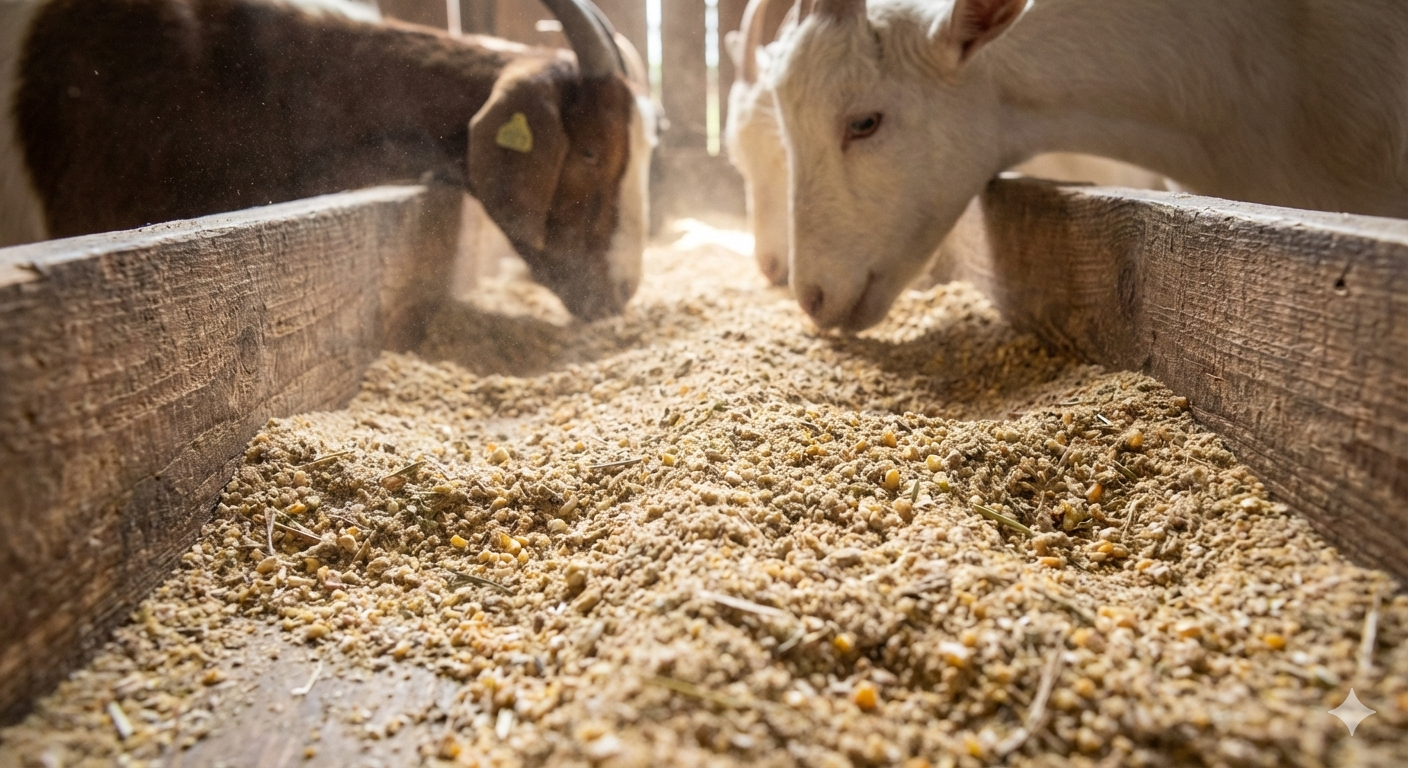 Ração farelada_cabras